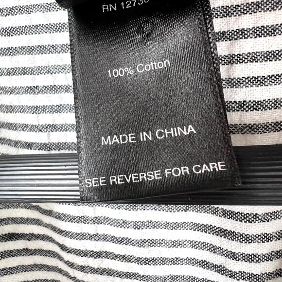 Ali Miles Sz XL Wearable Art to Wear White Gray Abstract Blouse Shirt Top Artsy - Picture 3 of 10